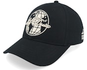 Globe Logo Baseball Cap Black Adjustable