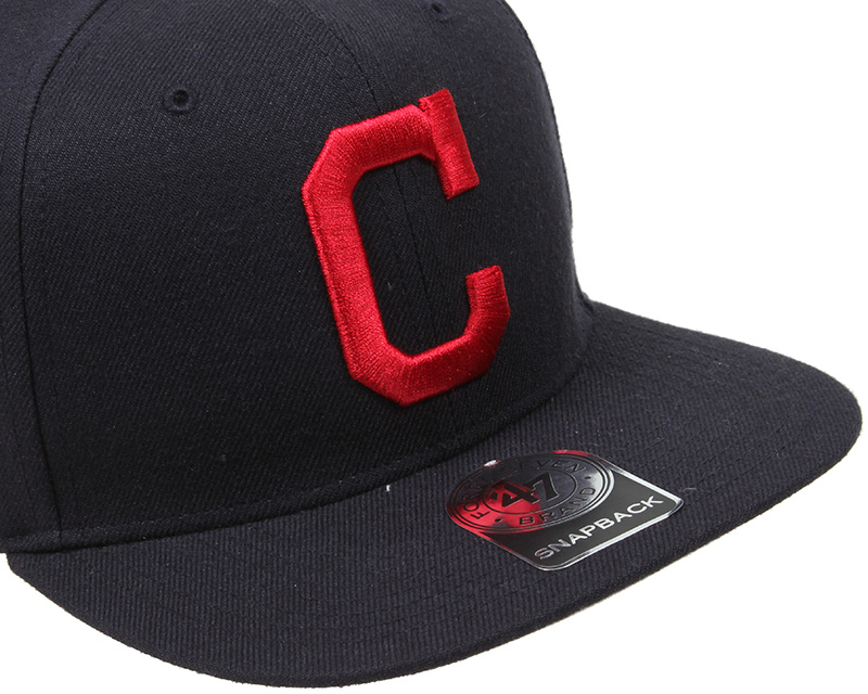 Cleveland Guardians Cleveland Indians Sure Shot Navy/Red Snapback