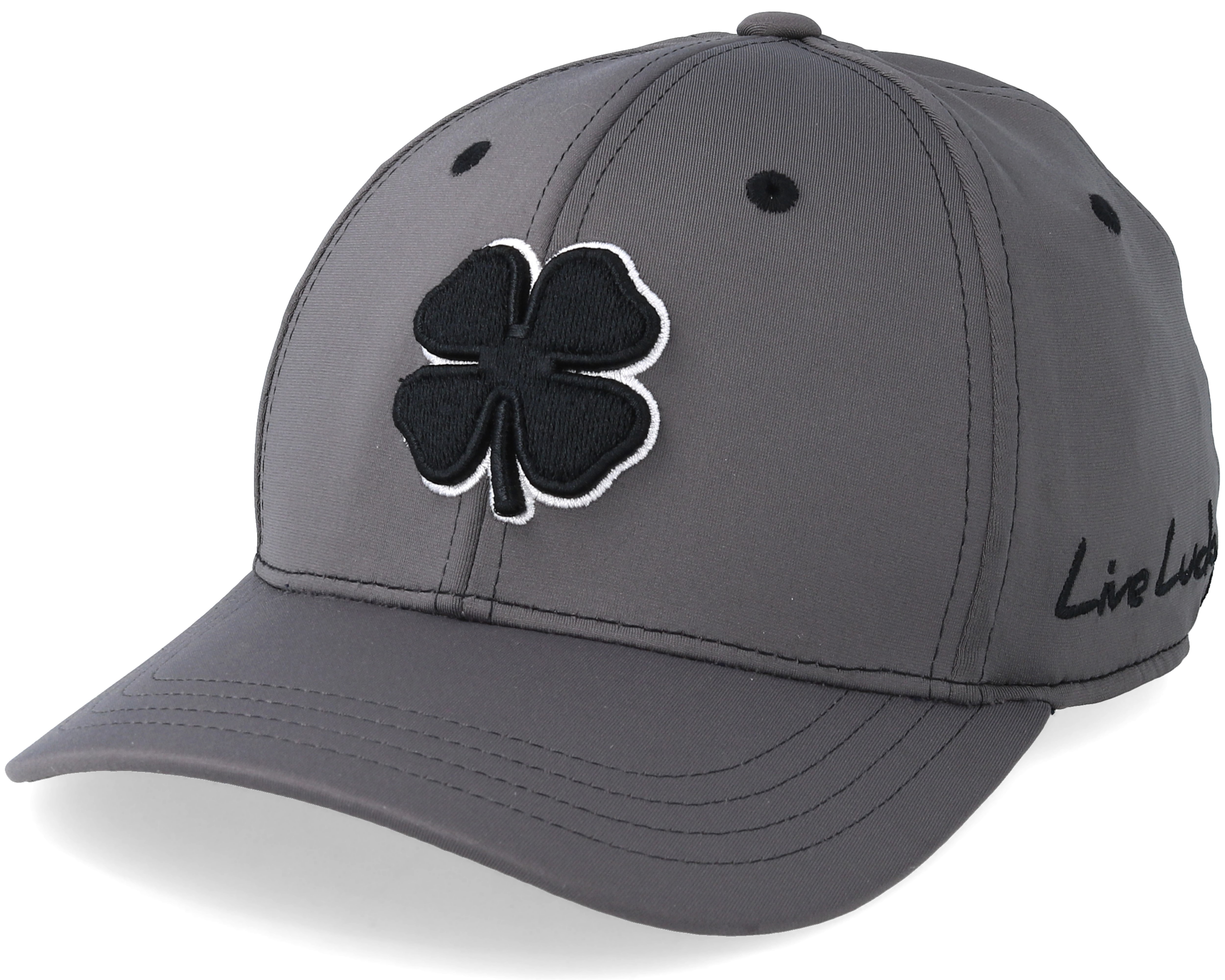 Premium Clover Black White/Charcoal Flexfit - Black Clover cap ...