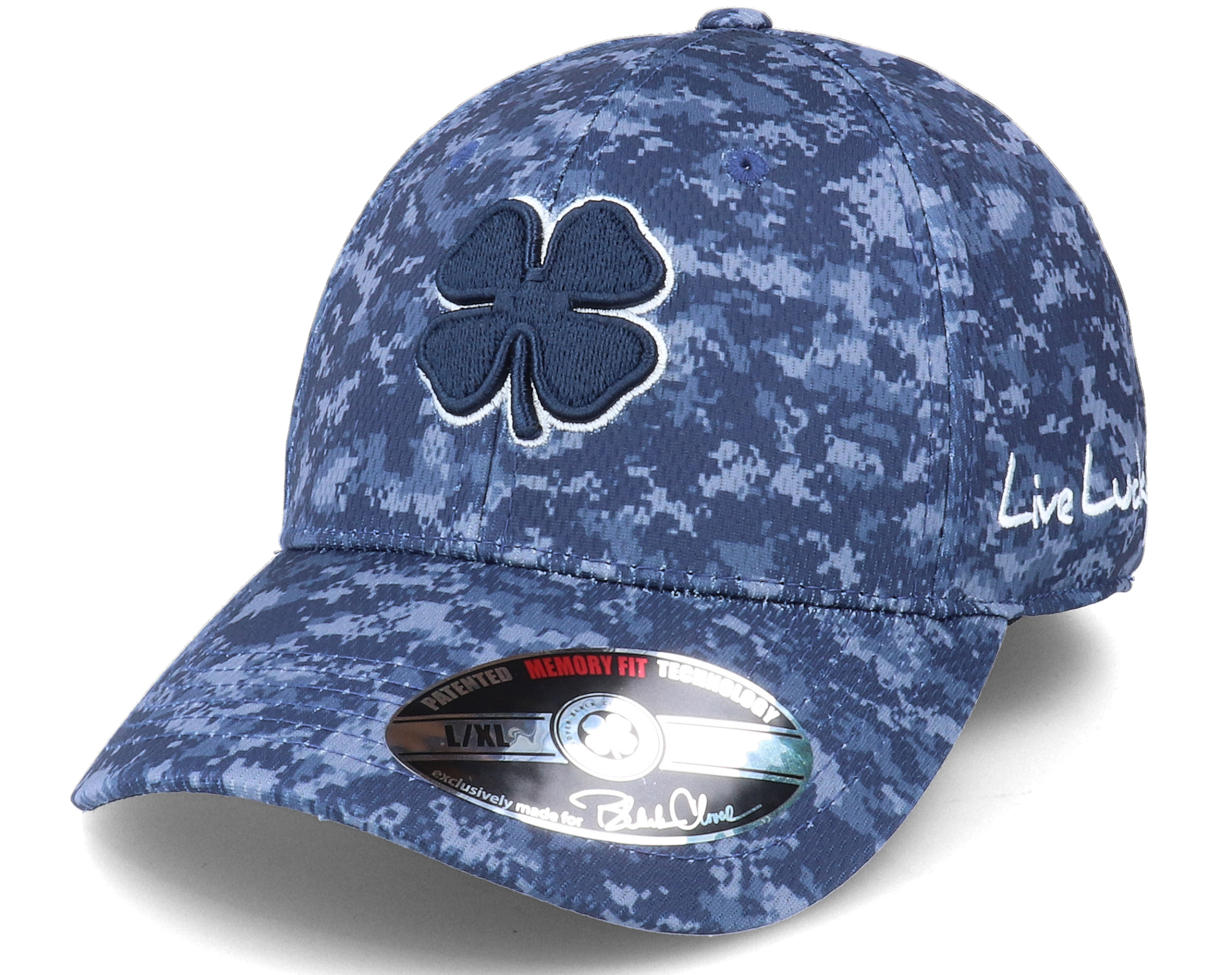 Freedom 4 Navy Digi Camo Flexfit - Black Clover Freedom 4 Navy Digi Camo Flexfit - Black Clover
