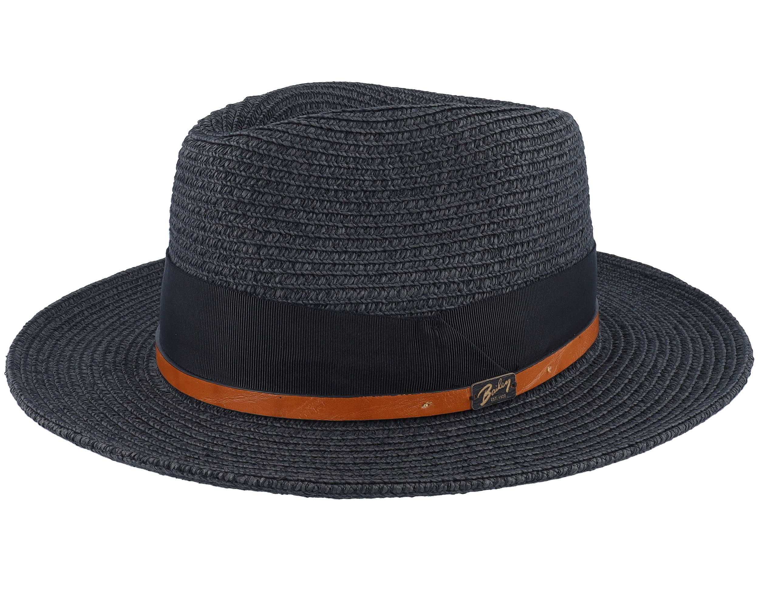 Denney Black Straw Hat
