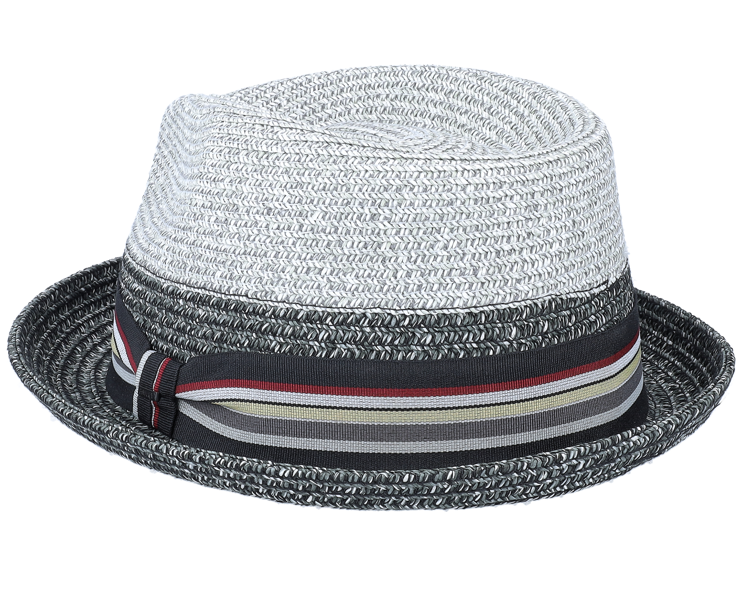 gray straw fedora