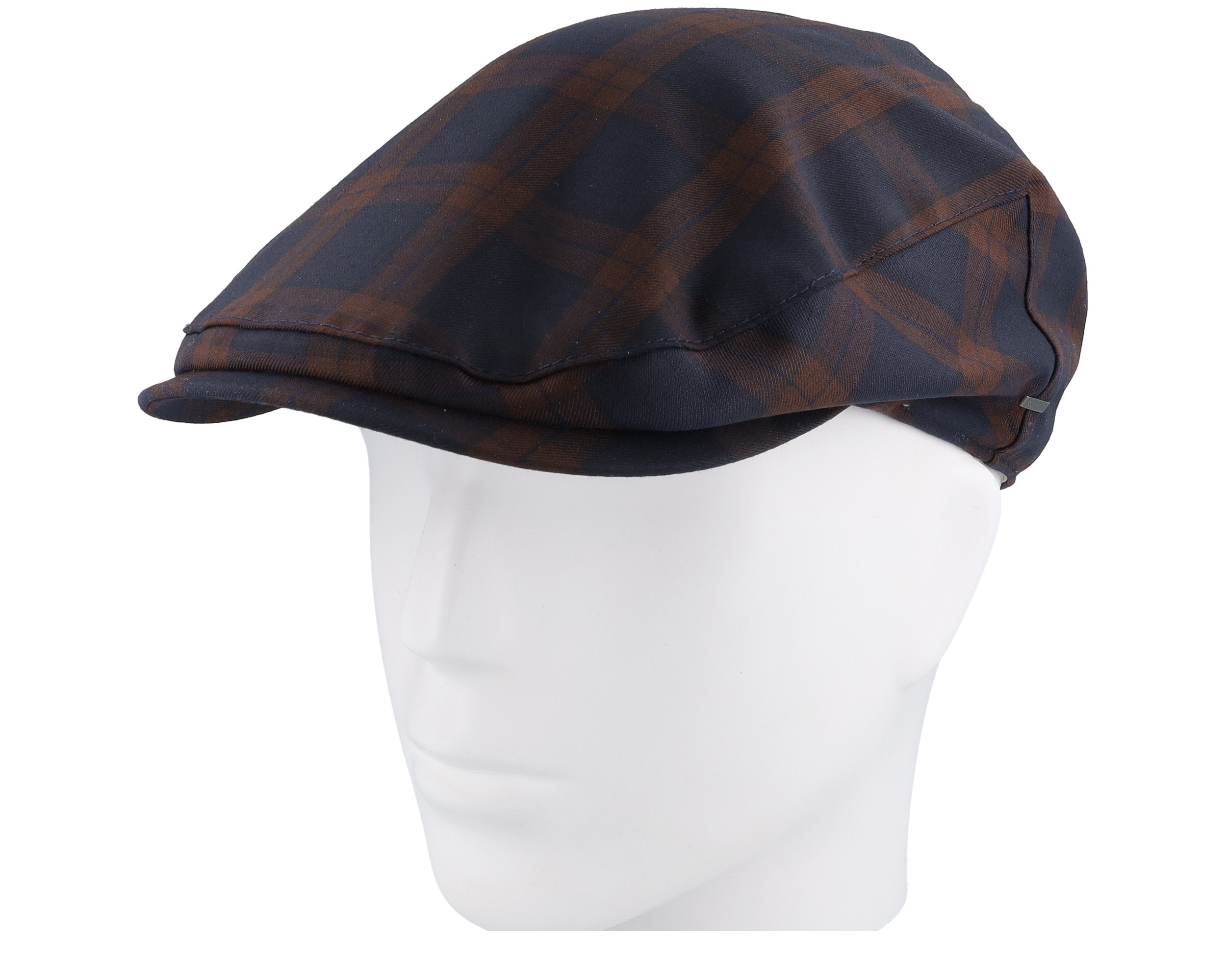 Idris Avion Plaid Flat Cap