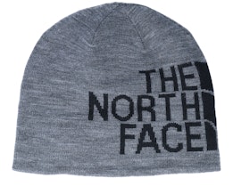 Reversible Tnf Banner Heather Grey Beanie - The North Face
