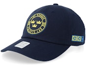 Sweden Flag Team Baseball Navy Dad Cap