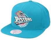 Detroit Pistons Team Ground Hwc Teal Snapback