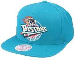 Detroit Pistons Team Ground Hwc Teal Snapback - Mitchell & Ness