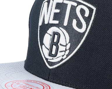 NTWRK - Brooklyn Nets Mitchell and Ness Core Basic Snapback Hat Grey