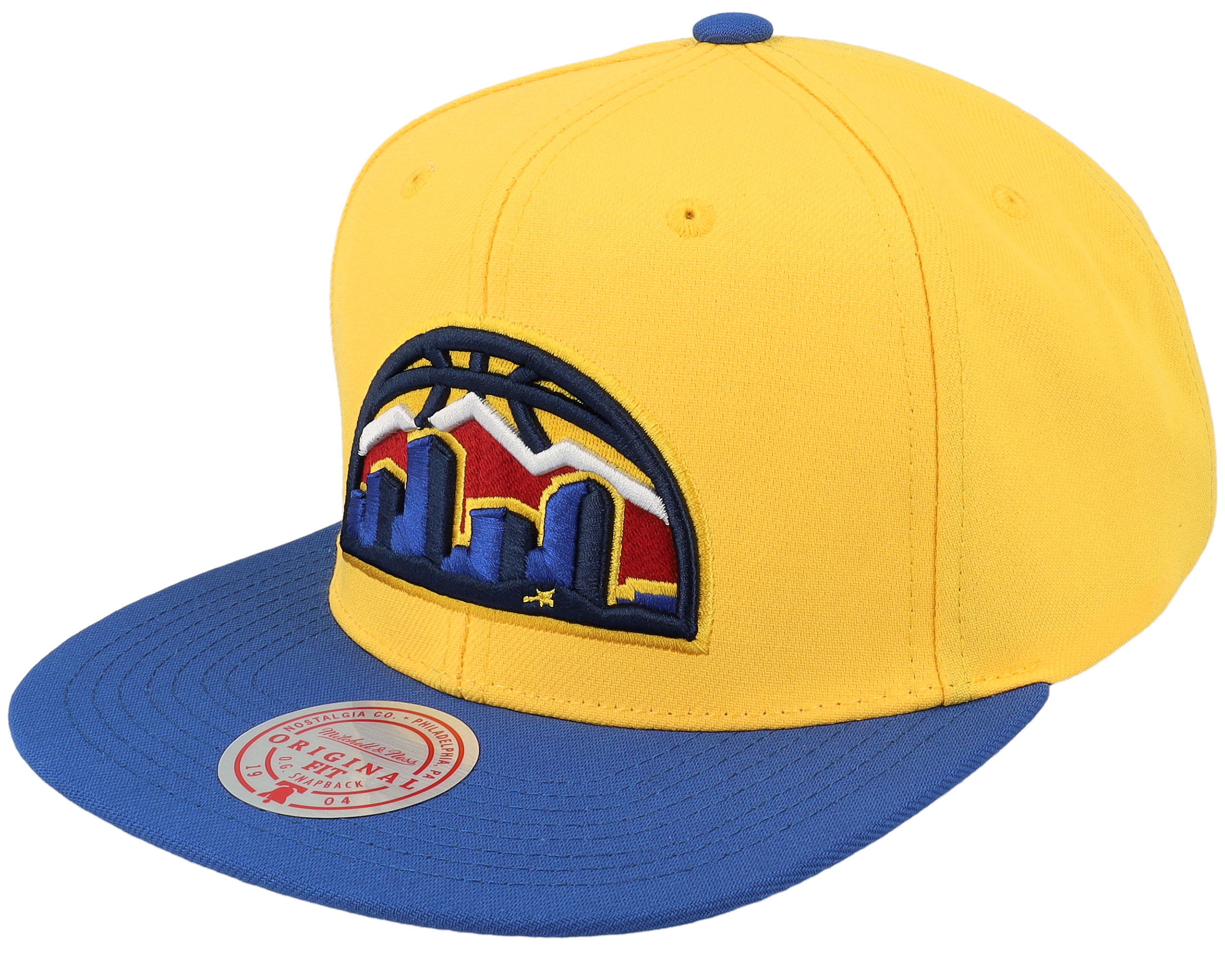 Men's Mitchell & Ness Royal/Gold Atlanta Braves Hometown Snapback Hat