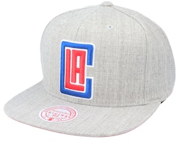 Los Angeles Clippers Team HWC Heather Grey Snapback - Mitchell & Ness