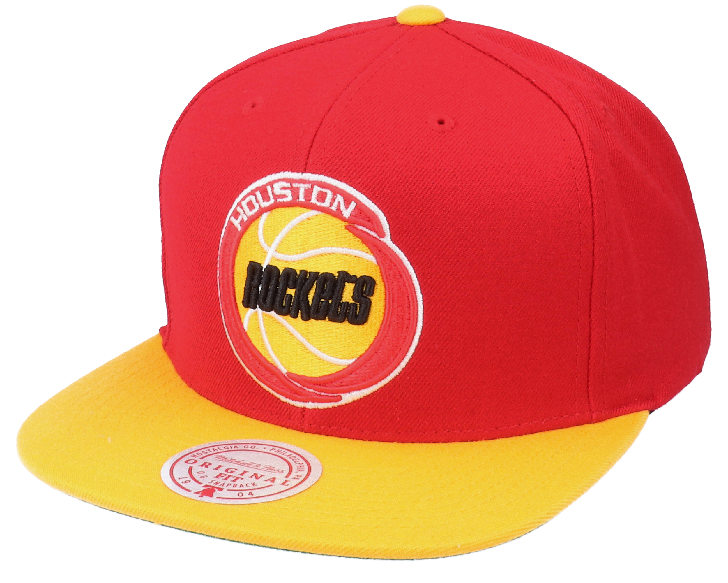 Houston Rockets Wool 2 Tone Hwc Red/Gold Snapback - Mitchell