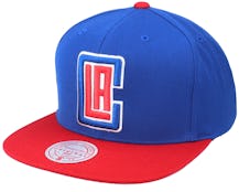 Los Angeles Clippers Wool 2 Tone Red/Black Snapback - Mitchell & Ness
