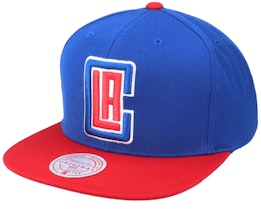 Los Angeles Clippers Wool 2 Tone Red/Black Snapback - Mitchell & Ness
