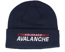 Colorado Avalanche Authentic Pro Game&Train Knit Athl Navy Cuff - Fanatics