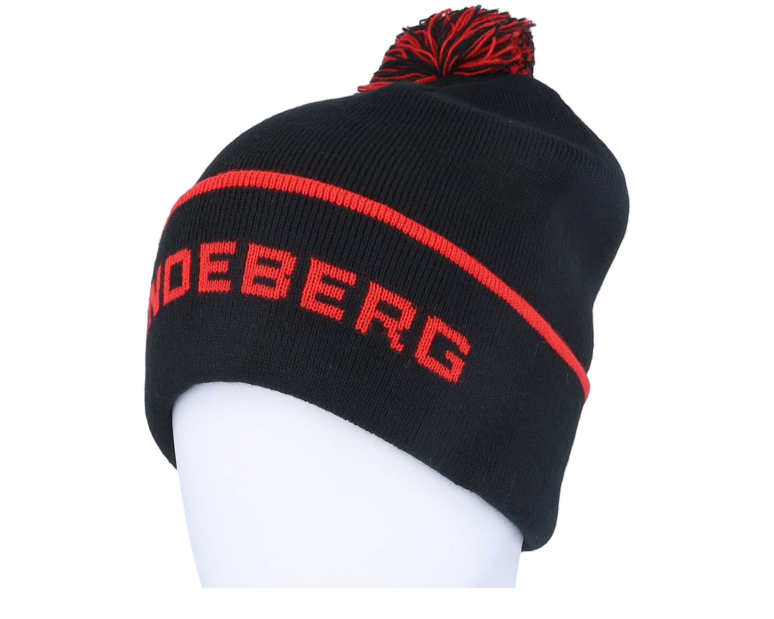 Stripe Beanie Black Pom - J.Lindeberg | Hatstorecanada.com