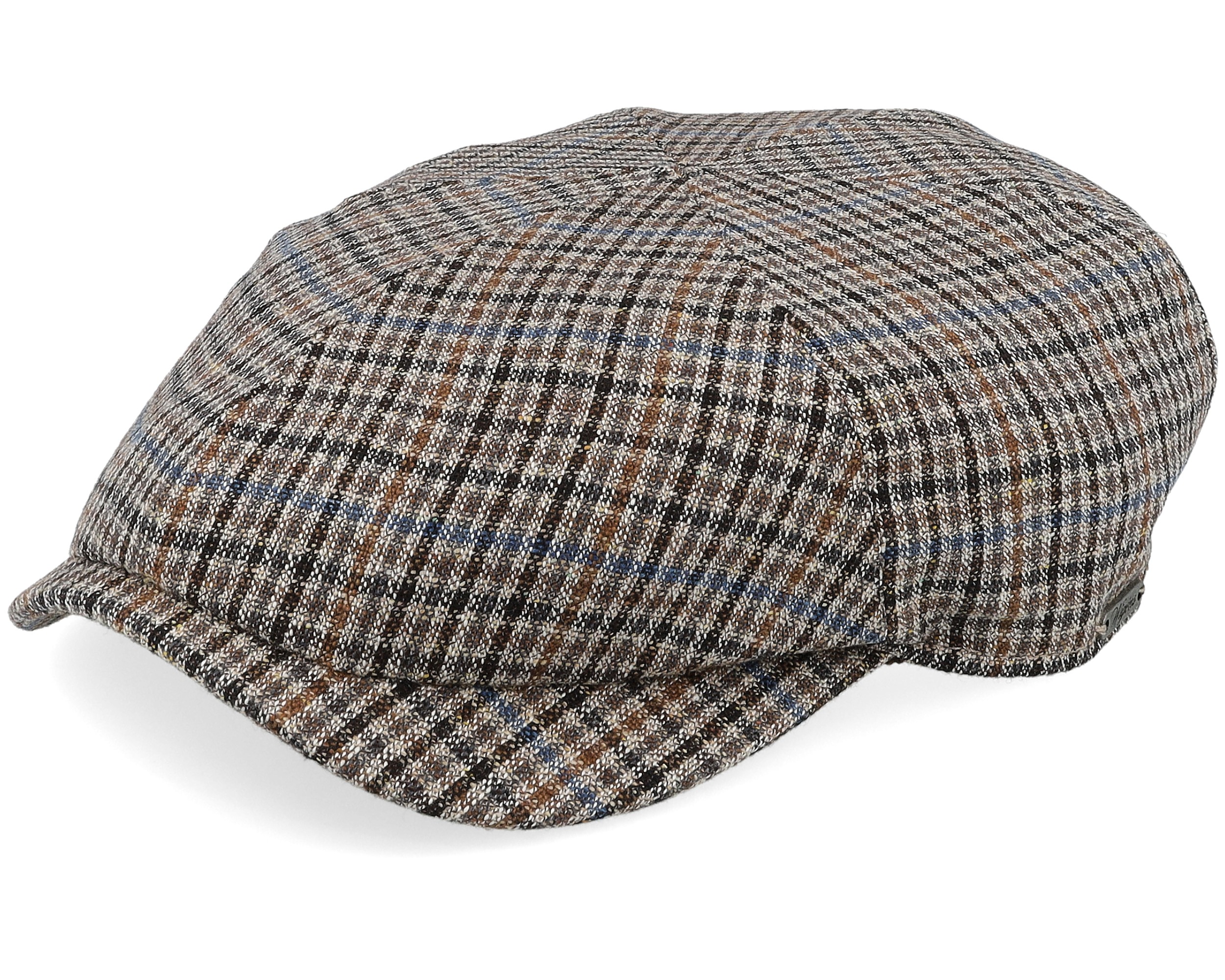 Newsboy Slim Cap Brown Flat Cap - Main Image