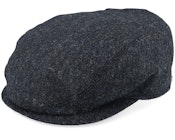 Ivy Slim Cap Navy Melange Flat Cap