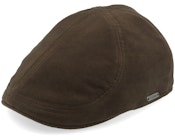 Pub Cap Dark Olive Flat Cap