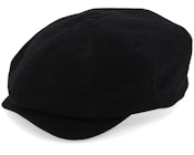 Newsboy Retro Cap Black Flat Cap