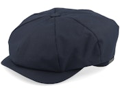 Retro Cap Navy Newsboy Flat Cap