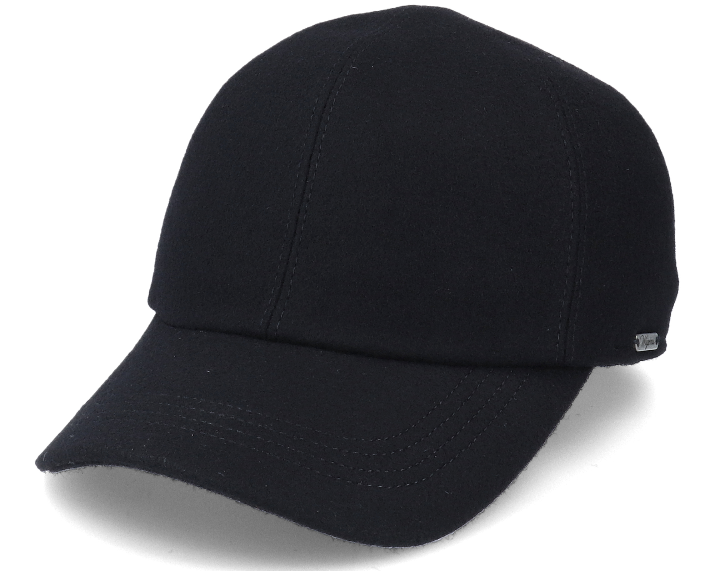 Wigéns - Black Earflap Cap - Baseball Cap Black Ear Flap @ Hatstore