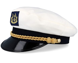 Sailor Sr. Wool Blend White Flat Cap - CTH Ericson