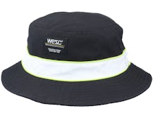 Packable Piped Bucket Hat Black Bucket - Wesc