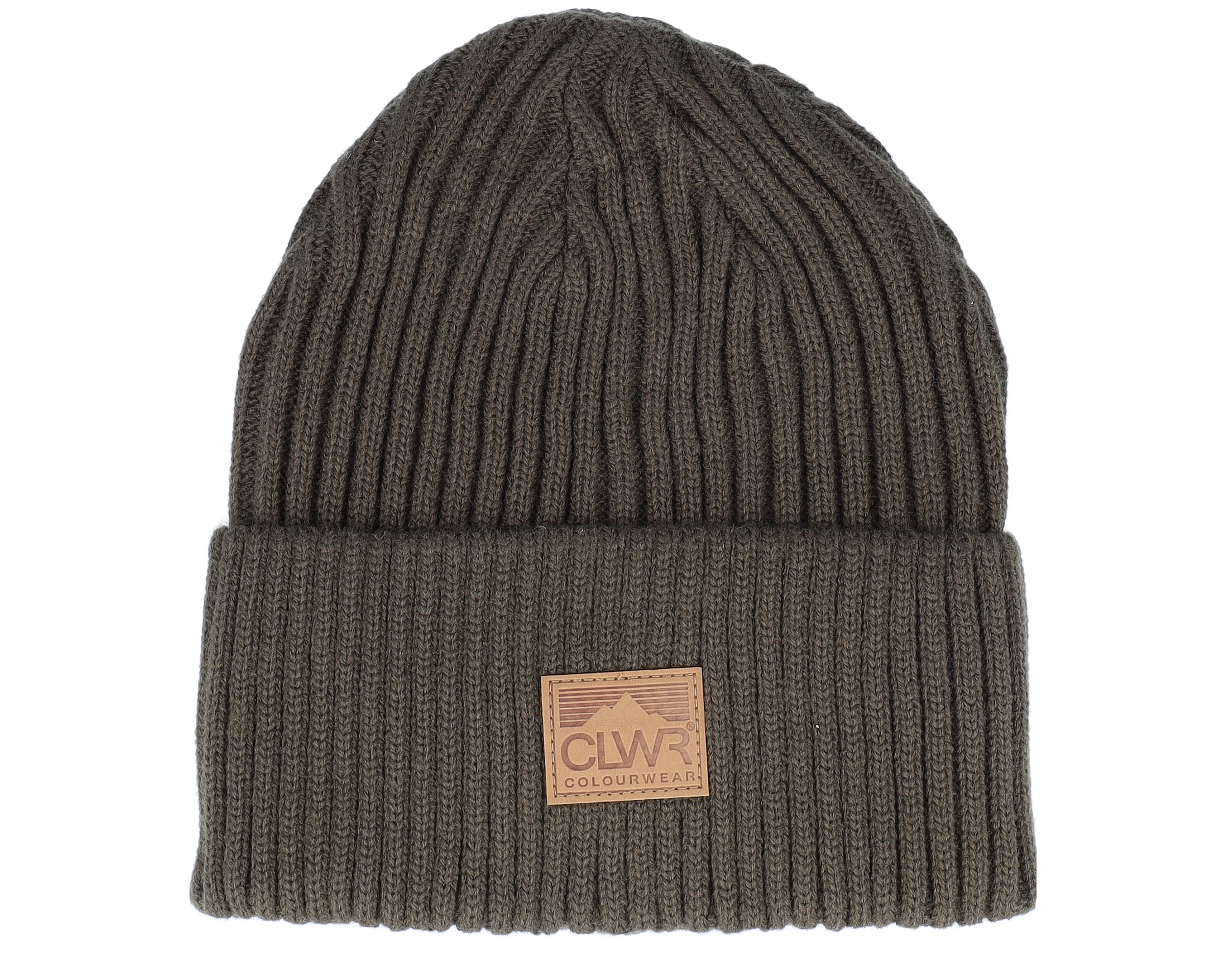 Gorros Badge Beanie Dark Khaki Cuff - CLWR