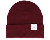 Recycled Hightop Beanie Burgundy Cuff