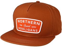Badge Brown Snapback - Northern Hooligans