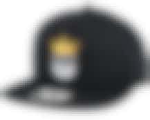 Logo Crown Black Snapback - Bearded Man