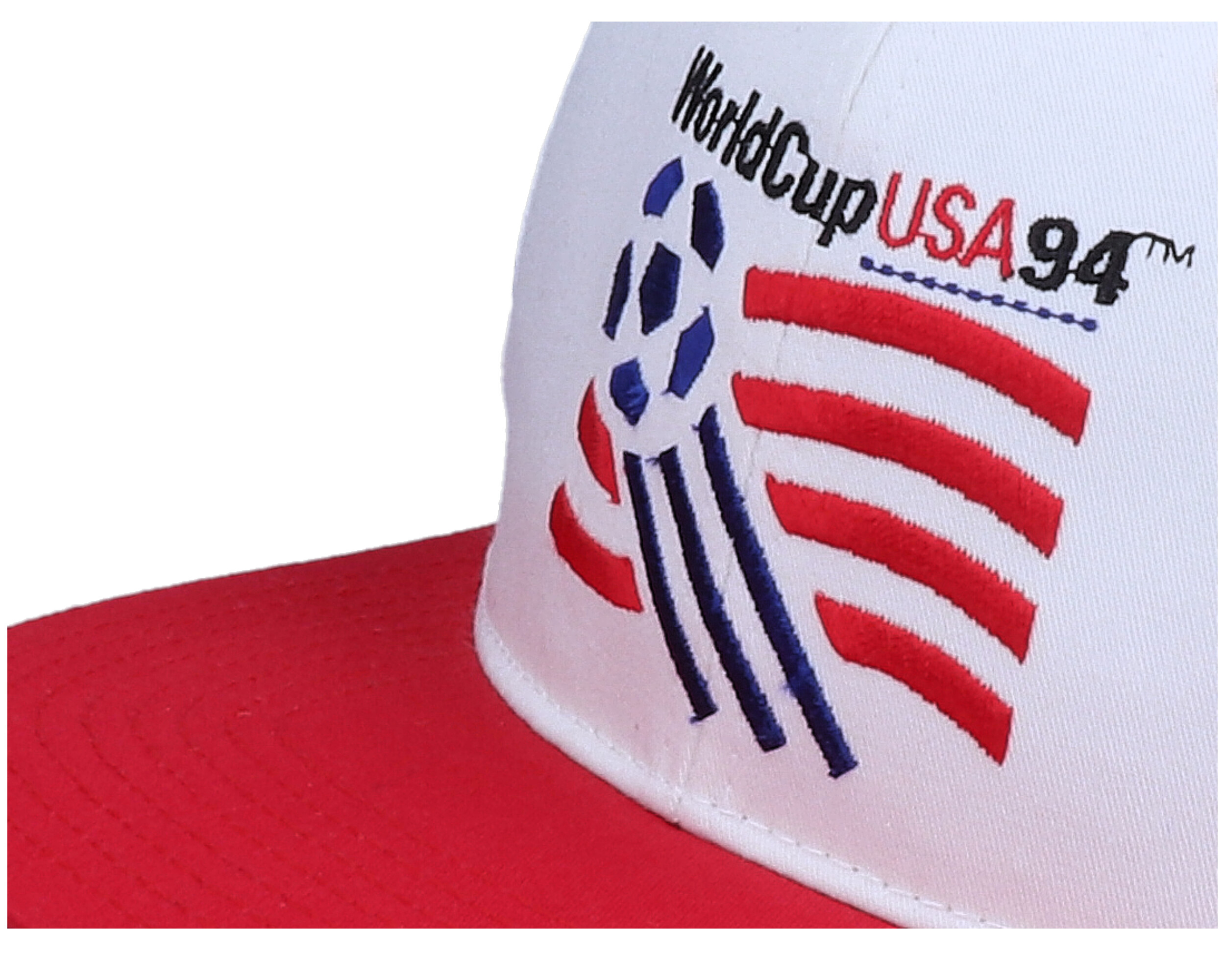 1994 World Cup Logo Mascot White/Red Vintage Snapback