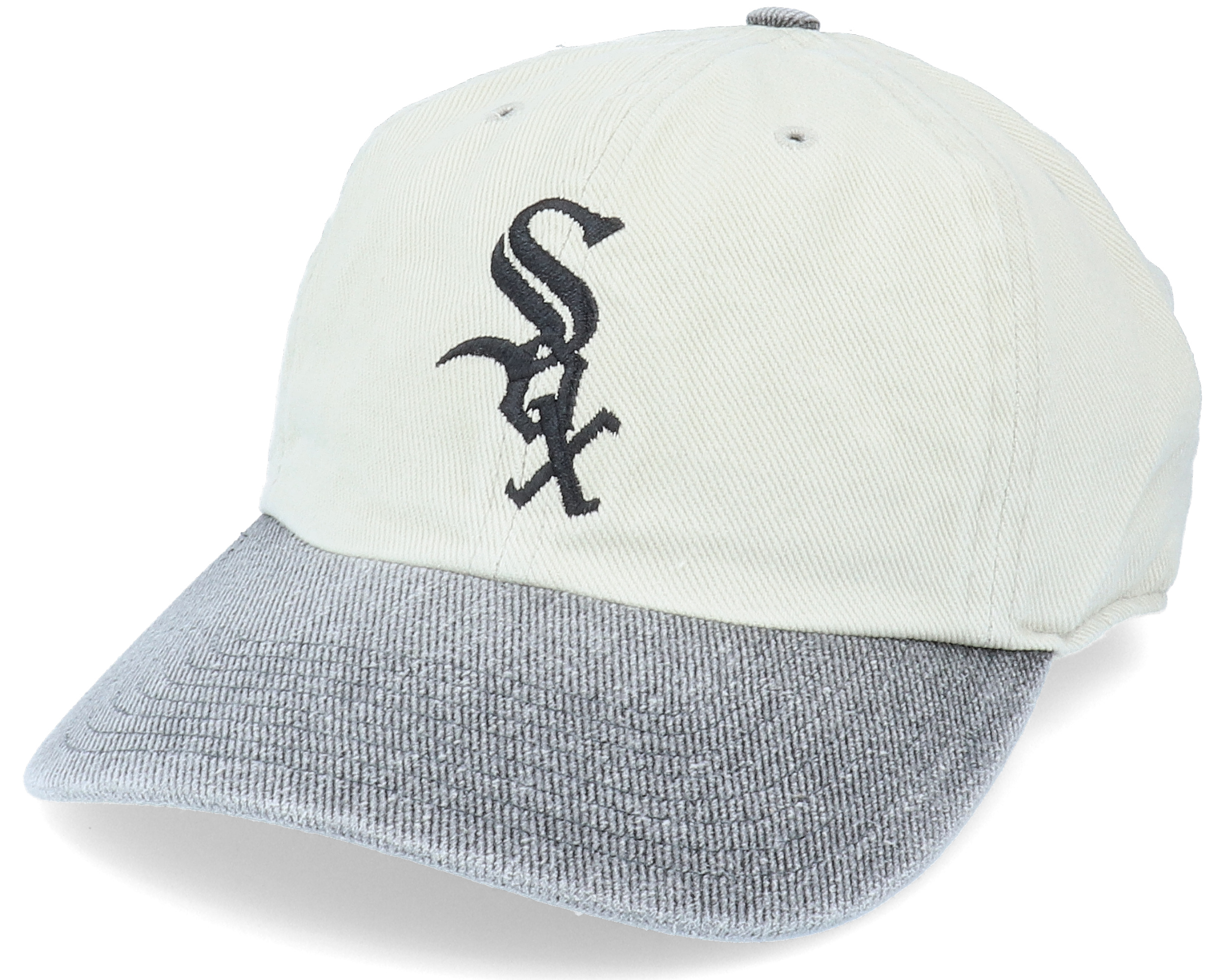 gray white sox hat