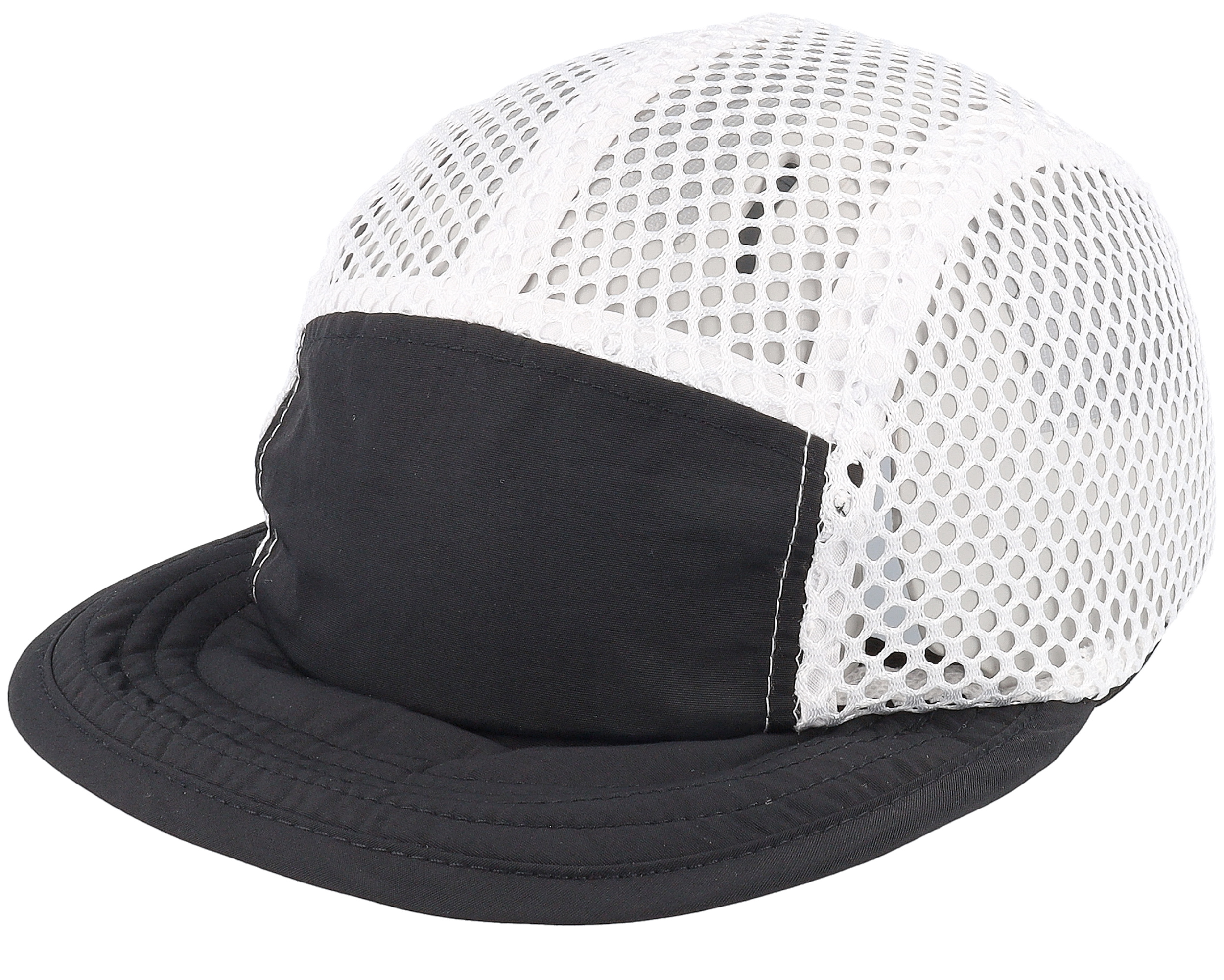 Mesh Net White/Black 5-panel - Kumo cap | Hatstoreworld.com