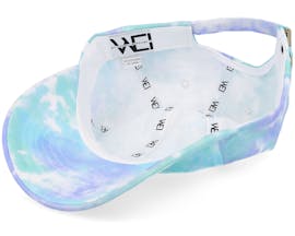 Wega Tie Dye Teal/Purple/White Mom Cap - Wei
