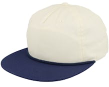 Ivory/Navy Rope 5-panel Snapback - Equip