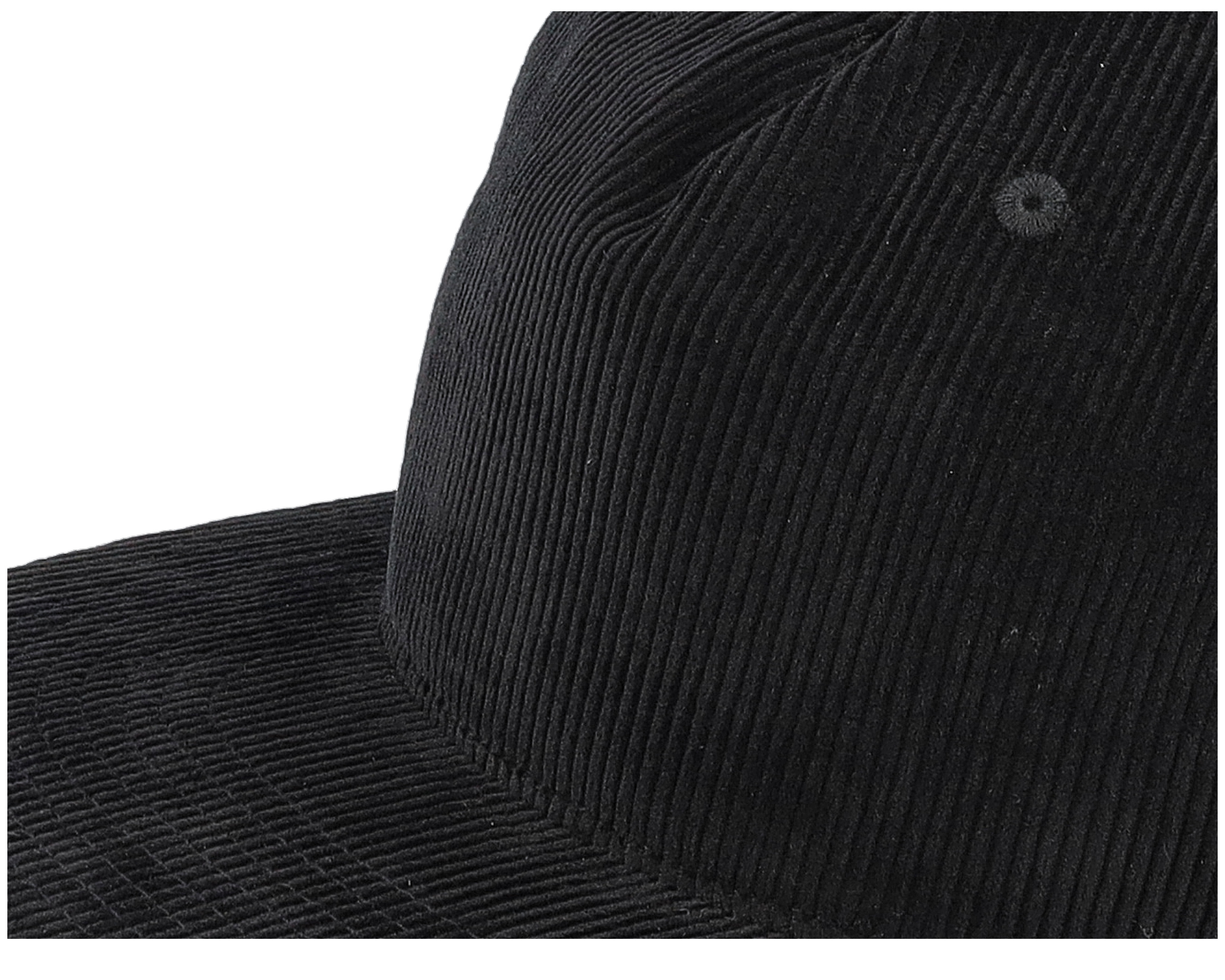 Black Cord 5-panel Halfmoon Snapback - Equip