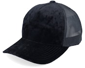 Kids Youth Black/Black Velvet A-Frame Trucker
