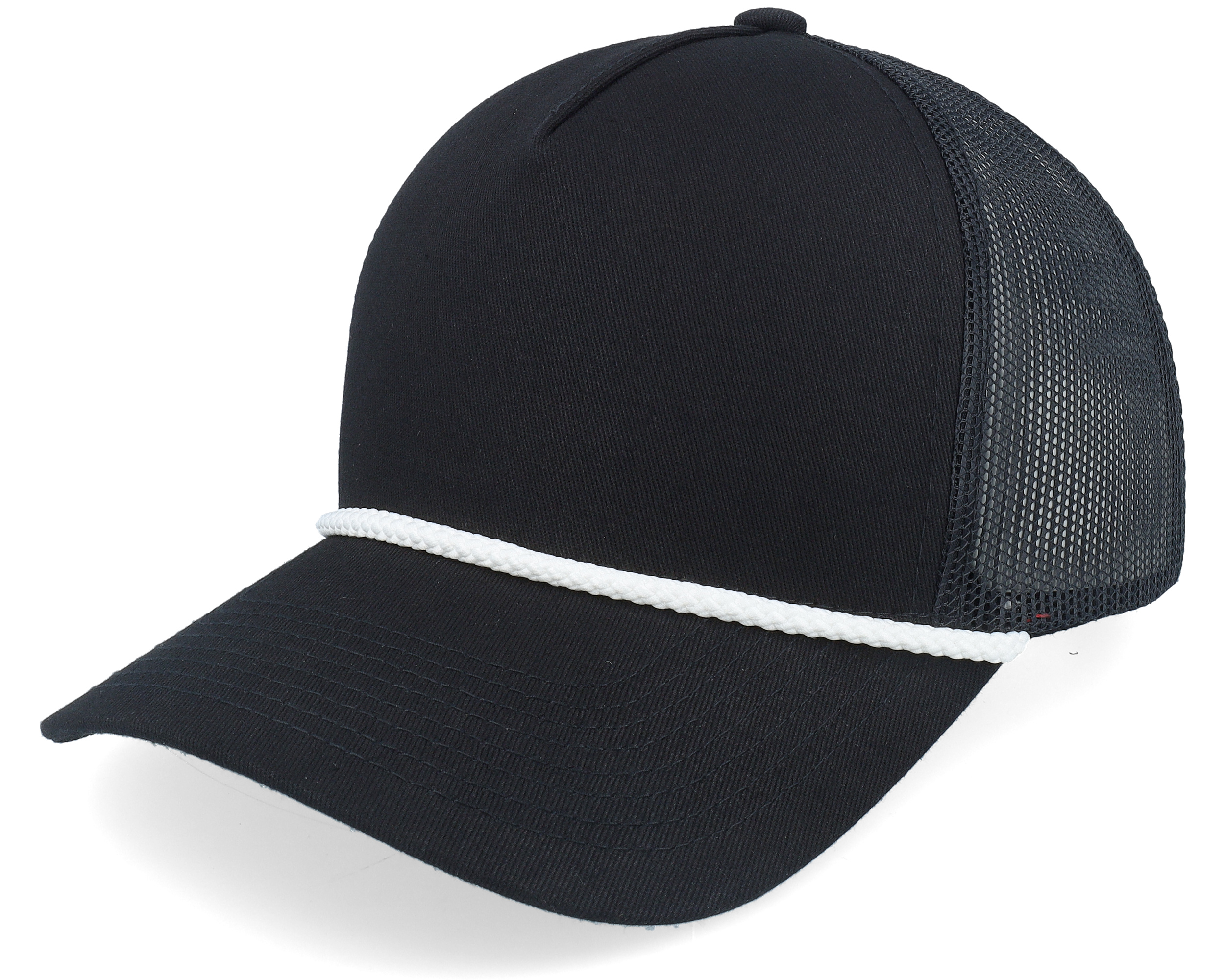 Blank Rope Black/White A-frame Trucker