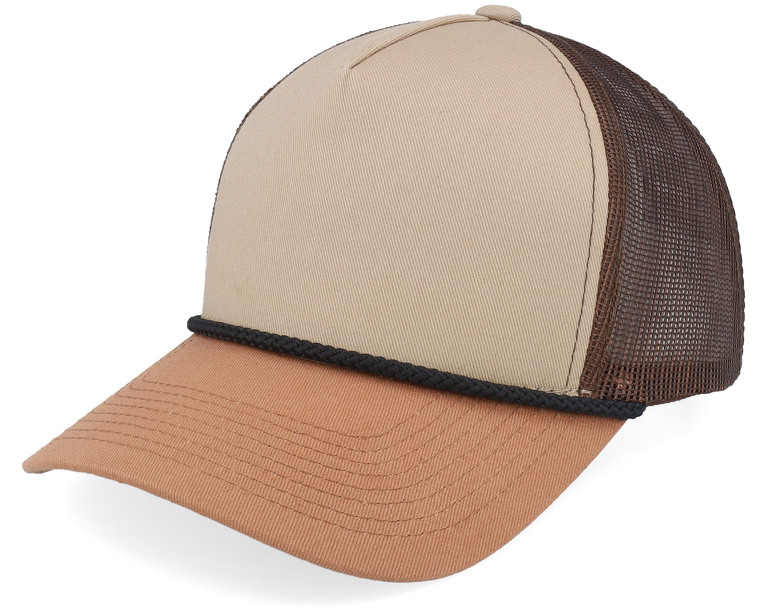 Blank Rope Khaki/Brown/Caramel A-Frame Trucker