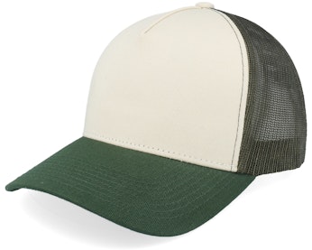 Blank Stone/Olive/Dark Green A-frame Trucker - Main Image