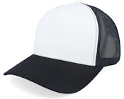 Blank White/Black A-frame Trucker