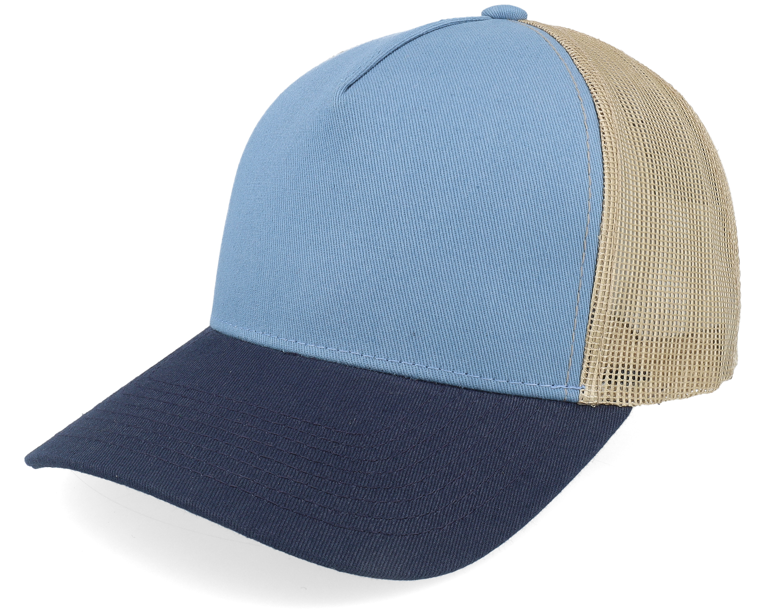 Blank Light Blue/Khaki/Navy A-frame Trucker