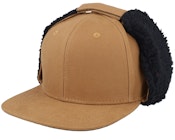 Canvas Flatbrim Caramel/Black Earflap