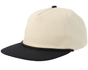 Stone/Black Mid Golfer Snapback