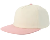 Off White/Light Pink Mid Golfer A-Frame Snapback