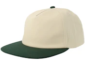 Stone/Forest Green Mid Golfer A-Frame Snapback