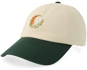 Flowers Stone/Dark Green Washed Dad Cap