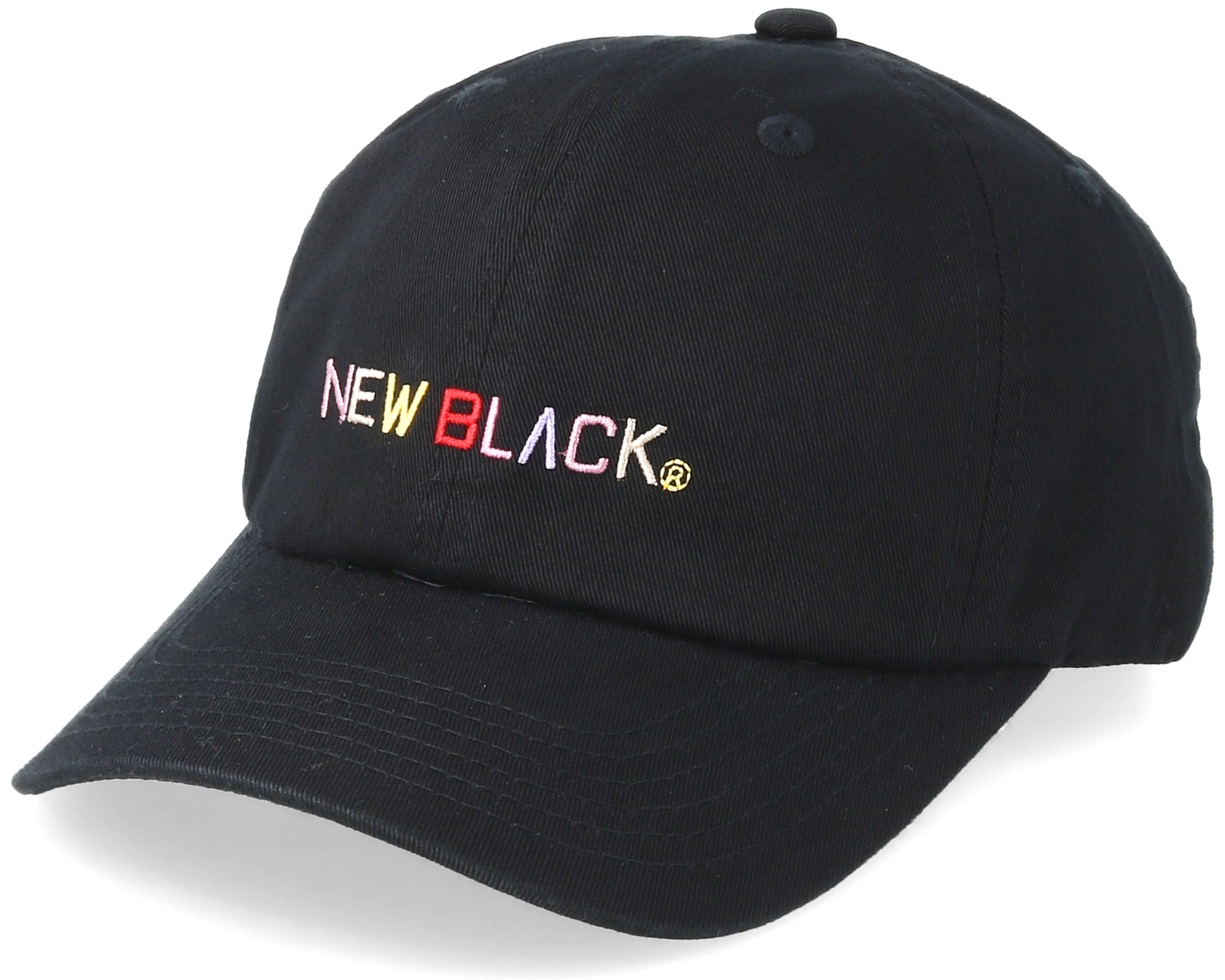 Rainbow Baseball Cap Black Adjustable
