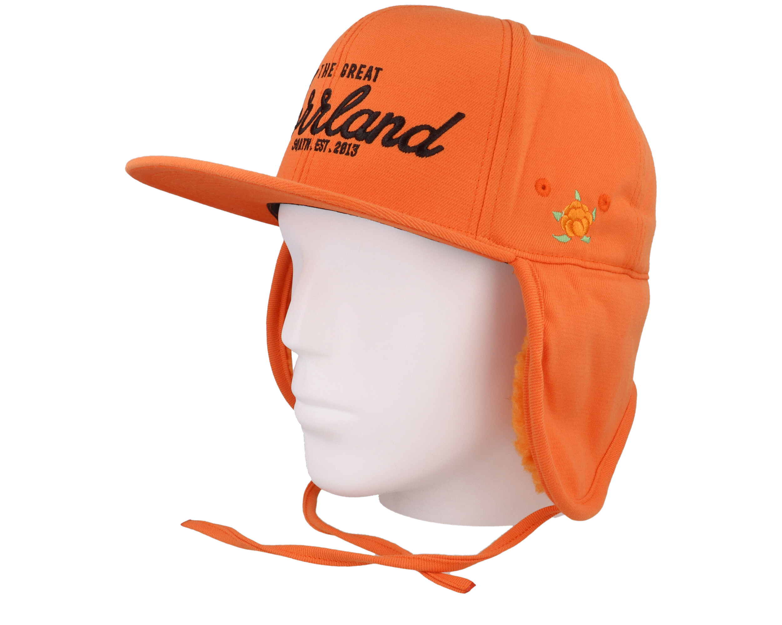 Ostersund Cap Orange Ear Flap SQRTN Cap Hatstore